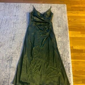 Dark green bridesmaid dress